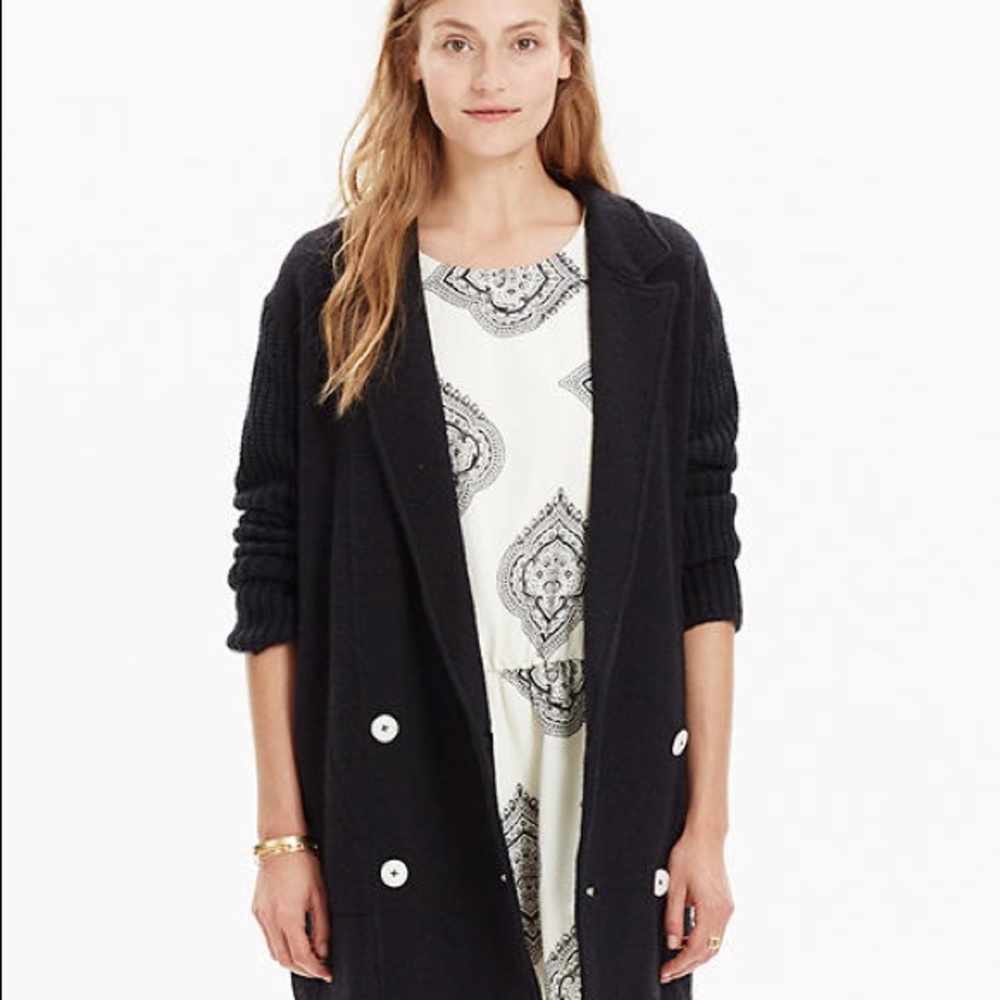 Madewell Double-Breasted Sweater-Jacket XL NWT